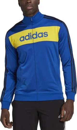 adidas Men's 3-Stripes Tricot Essentials Track Top