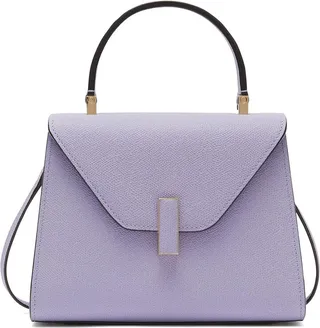 Mini Iside grained leather bag
