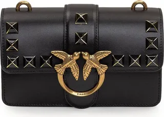 Pinko Logo-Plaque Chain-Linked Shoulder Bag