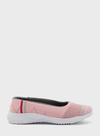Striped Slip On Comfort Shoe
