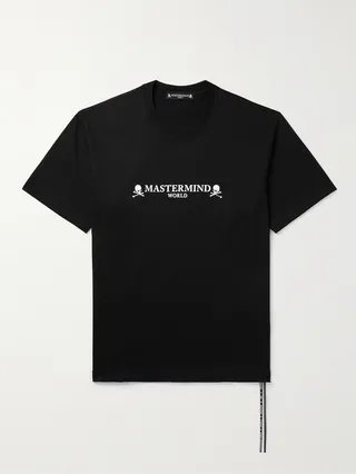 Glittered Logo-Print Cotton-Jersey T-Shirt