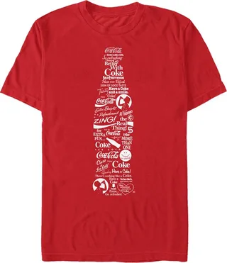 Men's Coca Cola Unity Logo Bottle T-Shirt - Red - 2X Large