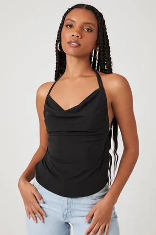 Cowl Halter Top
