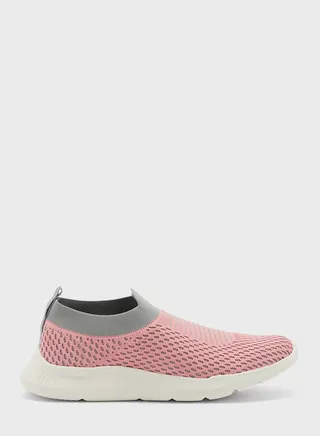 Colourblock Knit Pull On Comfort Shoe