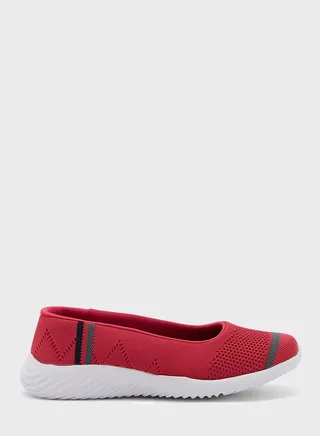 Striped Slip On Comfort Shoe