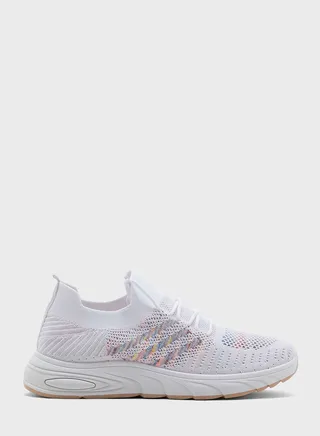 Stripe Detail Knit Comfort Sneaker