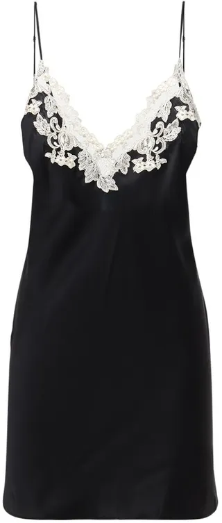 Maison parigini silk & lace mini dress