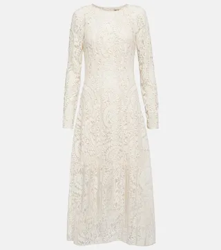 Devi lace midi dress