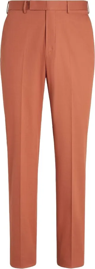 Straight-Leg Tailored Trousers