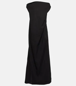 Bamaris one-shoulder cotton maxi dress