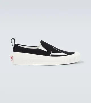 VLTN canvas slip-on sneakers