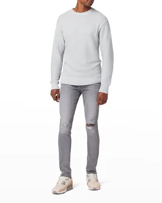 Men's Guernsey Paneled Sweater