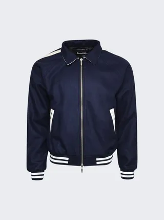 "Rhude Boys" Signature Bomber Jacket Navy