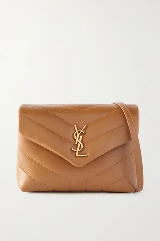 SAINT LAURENT - Loulou Toy Quilted Leather Shoulder Bag - Brown