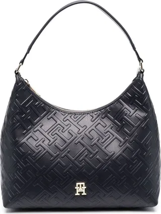 Iconic monogram embossed shoulder bag