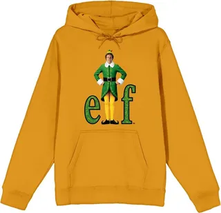 Elf William Buddy Hobbs Logo Men's Gold Sweatshirt-XXL