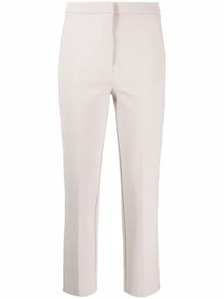 Stretch-Fit Cropped Trousers