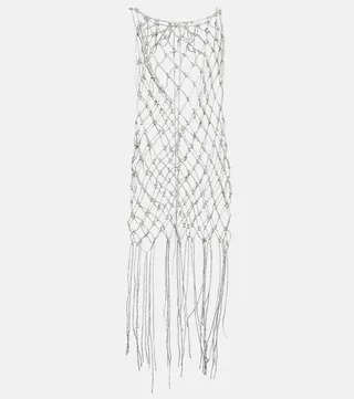 Crystal-embellished minidress