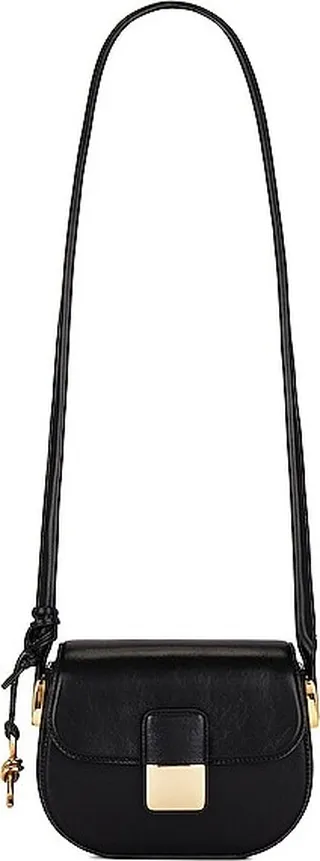 Bottega Veneta Mini Desiree Stanford Lux Bag in Black
