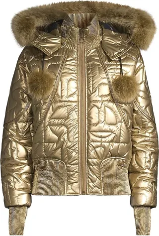 Moose Knuckles x Telfar Fur-Trim Quilted Bomber Jacket
