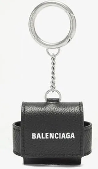 Cash Logo-print Leather Airpod Case