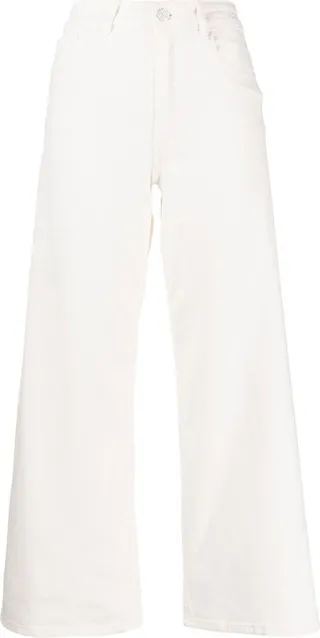 Cropped Straight-Leg Trousers