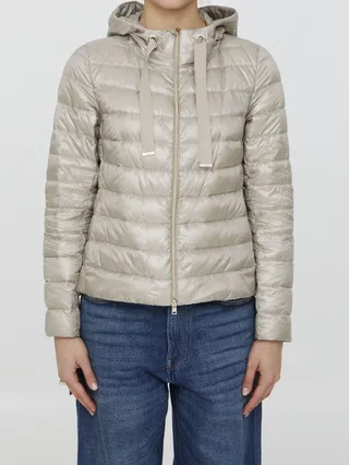 Quilted Nylon Down Jacket