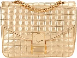 Small C Bag in Laminated Quilted Calfskin