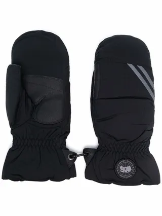 Logo-Patch Feather-Down Mittens