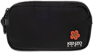 Logo Embroidered Zip-up Belt Bag