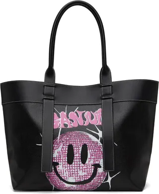 GANNI Black Canvas Tote