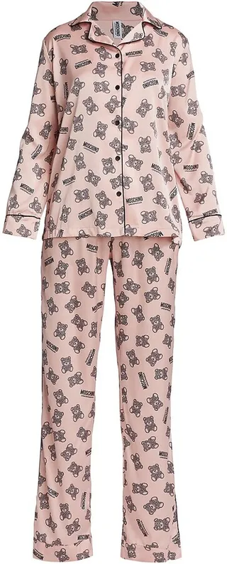 2-Piece Satin Pajama Set