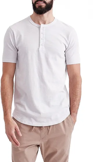 Sunfaded Slub Scallop Henley