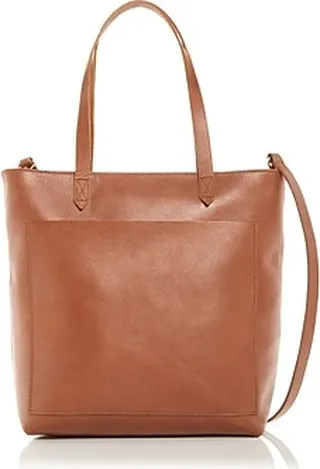Madewell The Zip Top Medium Leather Transport Tote