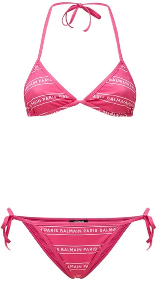 Iconic stripes logo triangle bikini