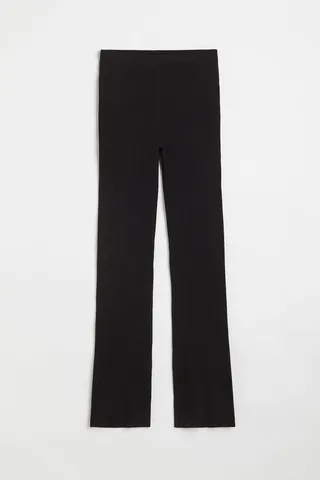 Ribbed Flared Pants