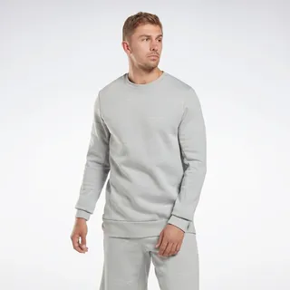 Reebok Identity Vector Fleece Crew Sweatshirt Mens S Pure Grey 3