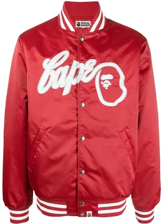 Logo-Patch Bomber Jacket