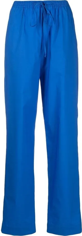 Drawstring Straight-Leg Trousers