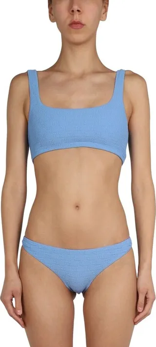 Alexander Wang Textured Logo Jersey Bikini Bottom