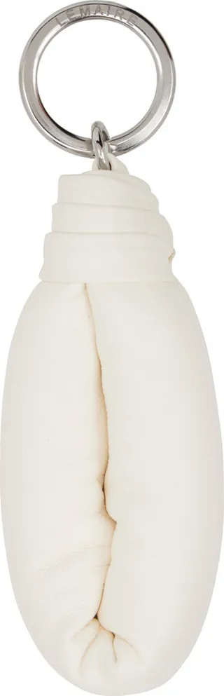 LEMAIRE White Wadded Keychain