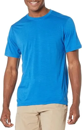 Smartwool Merino Short Sleeve Tee (Laguna Blue) Men's Clothing