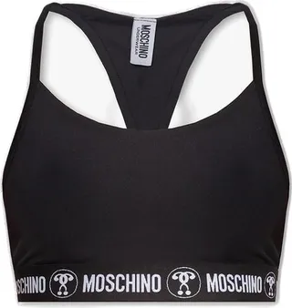 Moschino Logo Underband Racerback Bralette