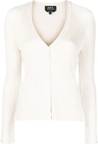 A.P.C. V-Neck Buttoned Cardigan