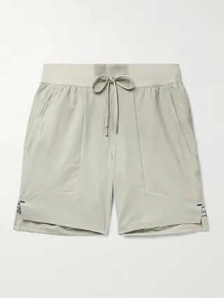 License To Train Slim-Fit Stretch Recycled-Piqué Drawstring Shorts