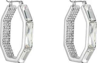 Pavé Octagon Earrings