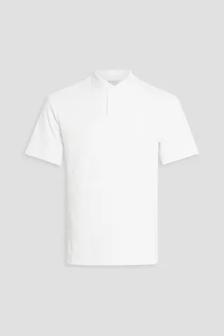 Cotton-terry polo shirt