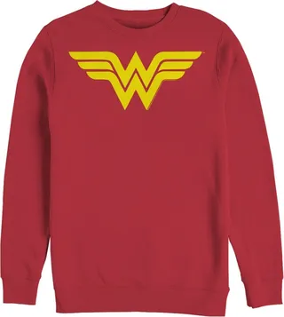 Men's Justice League Classic Logo Sweatshirt - Red - Medium