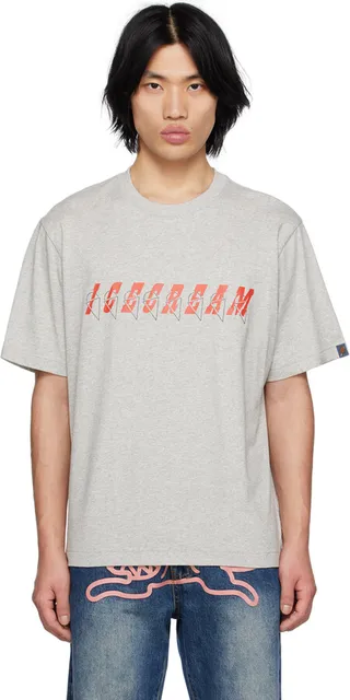 ICECREAM Gray Italic T-Shirt