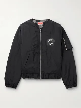 Hana Reversible Floral-Print Padded Shell Bomber Jacket